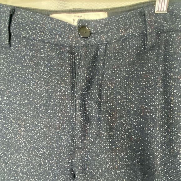 Top man mens wool blend pants slacks navy blue size 32x32 - Picture 4 of 8